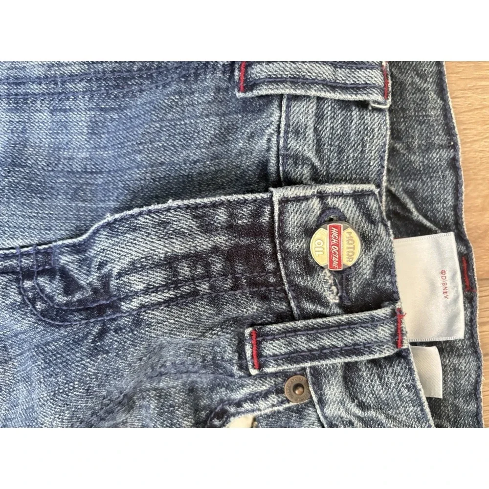 Disney Pixar Vintage The World Of Cars Boys Jean Size7 McQueen Patch